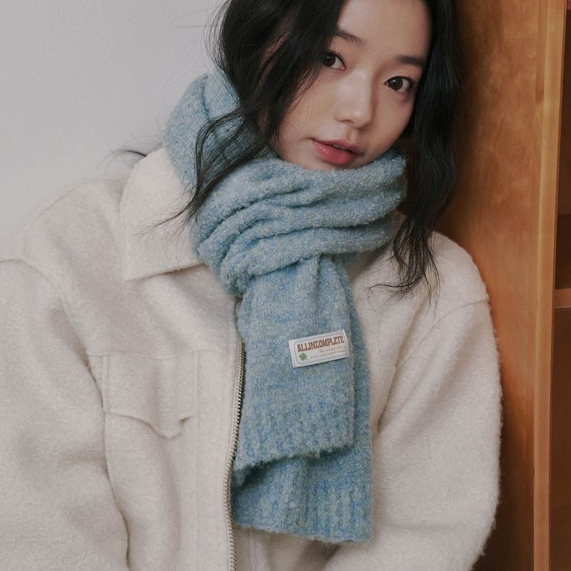 ALLINCOMPLETE（オールインコンプリート）の「Bubble Boucle Knit Muffler (Aqua)（Fashion Accessories）」