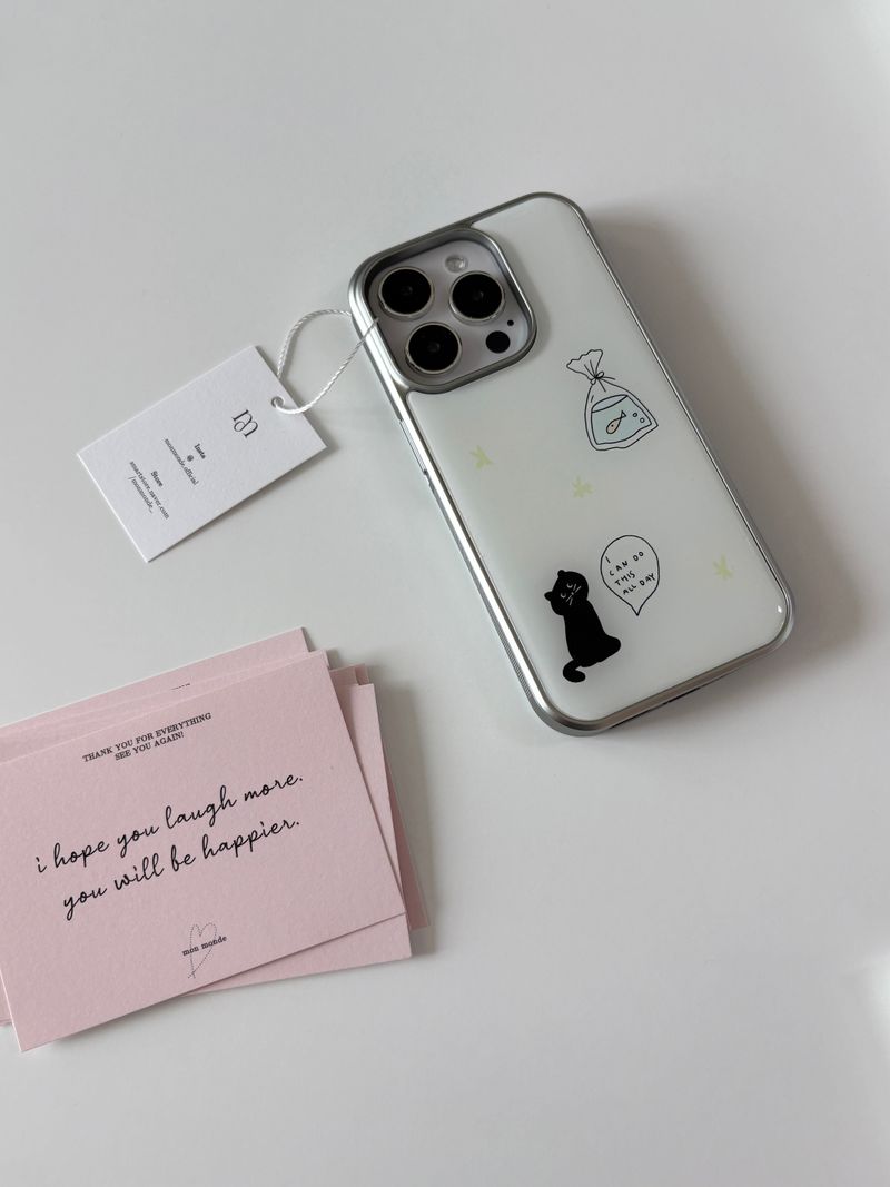 black cat phone case