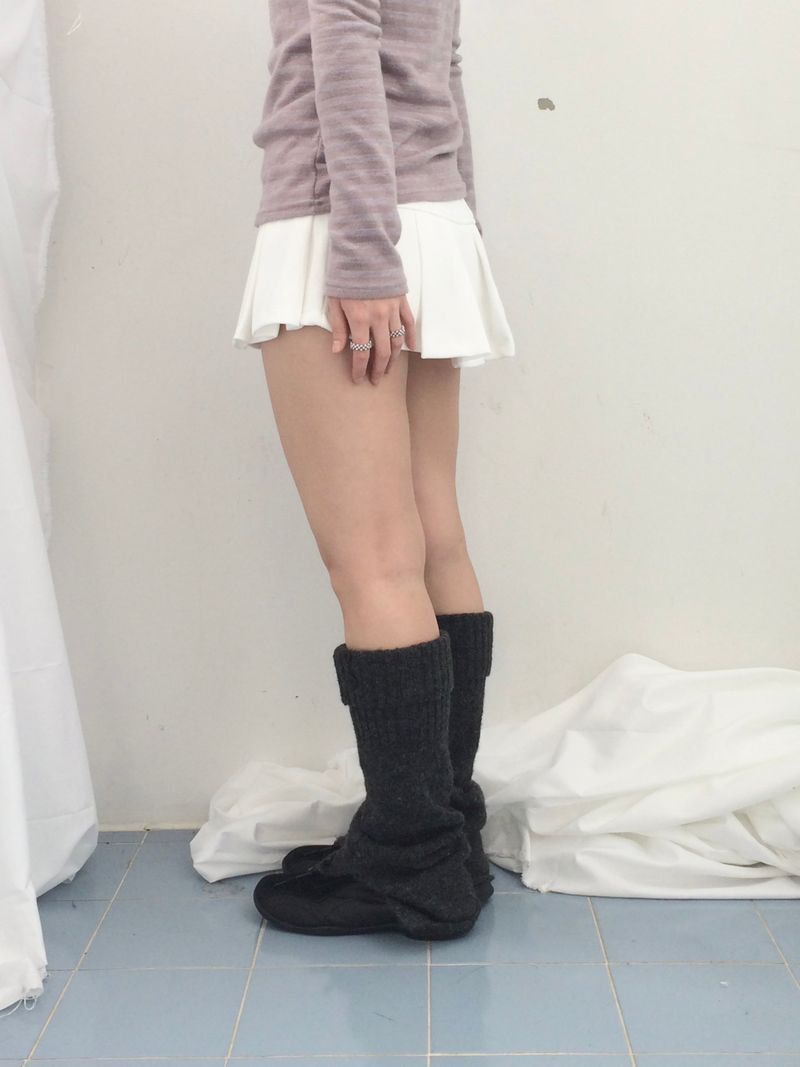 Basic Pleated Miniskirt