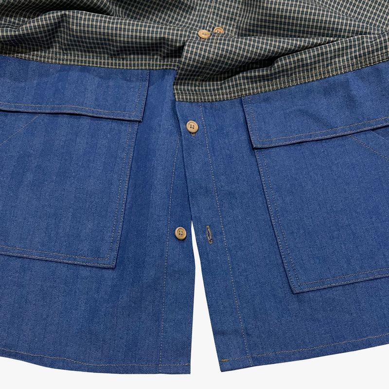 switch panel check shirt_blue
