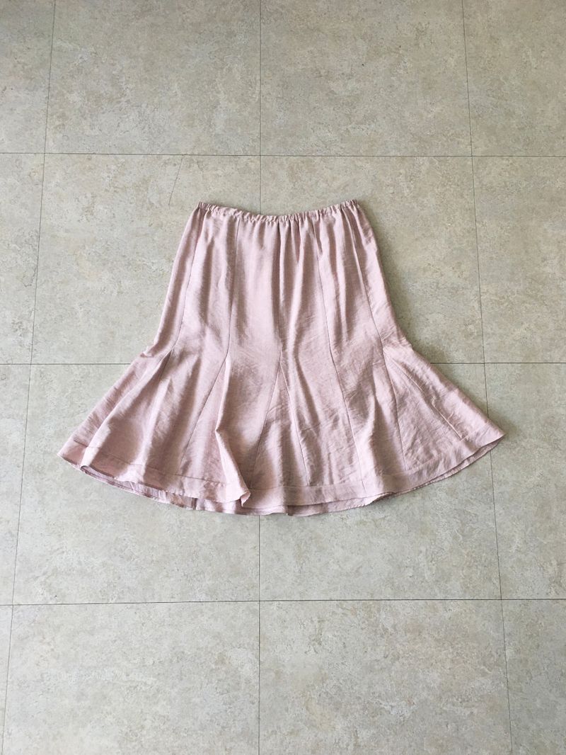 Aqua flare midi skirt