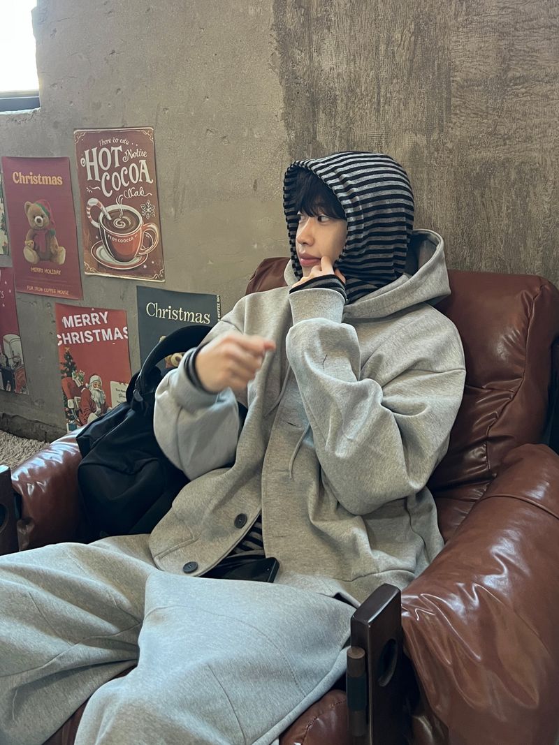 Nest Button Hoodie Zip-Up (3 Colors)