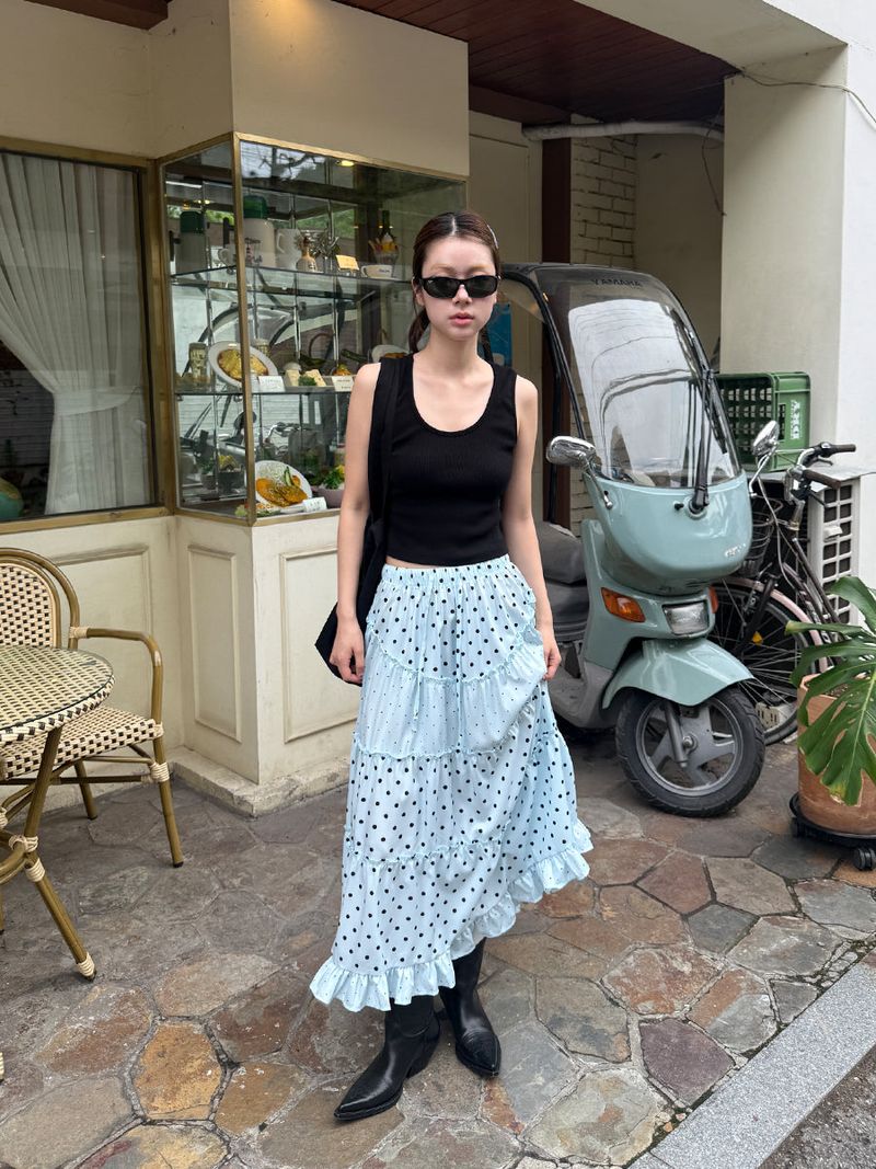 dot cake skirt