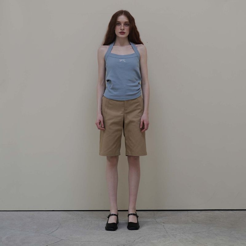 Blue Halter Neck Top
