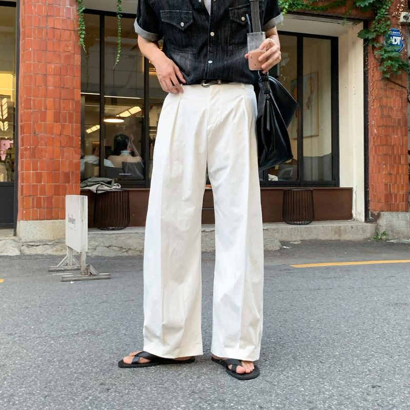 lemenne(ルメンヌ)の「LMN デルトアンダーピンタックワイドパンツ (5 colors)(パンツ)」