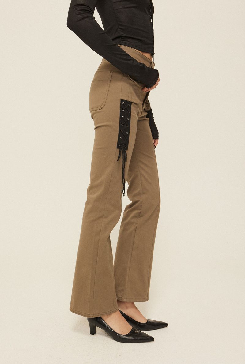 Lace up cargo pants