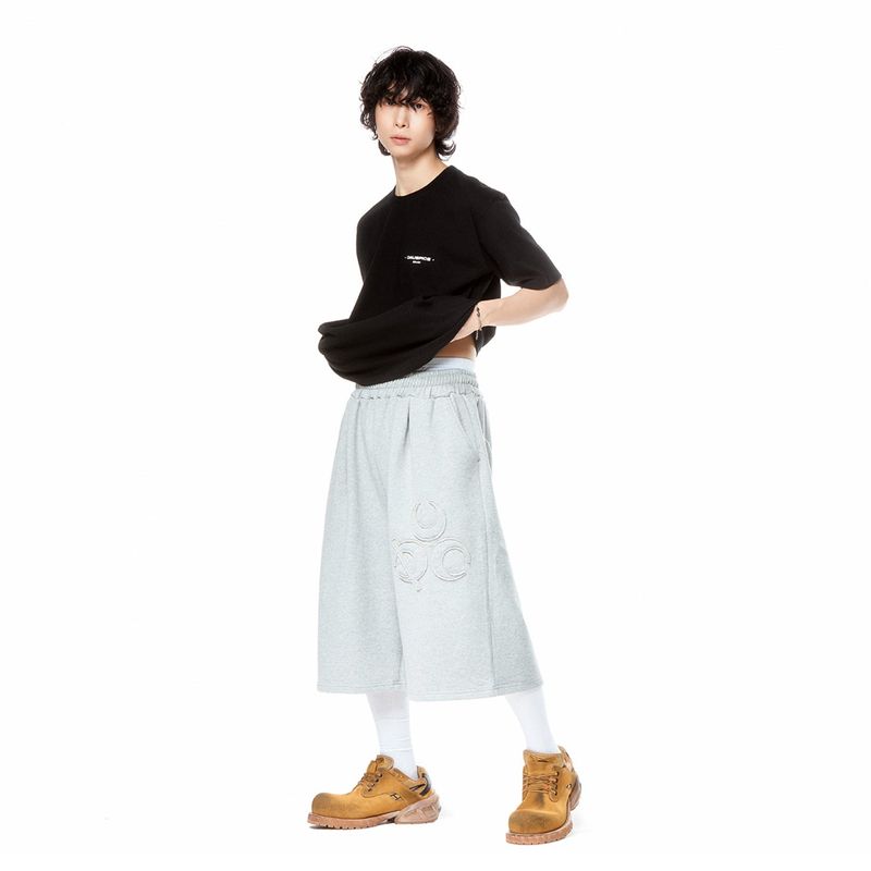 (DUC) Symbol Bermuda Sweat Shorts Grey