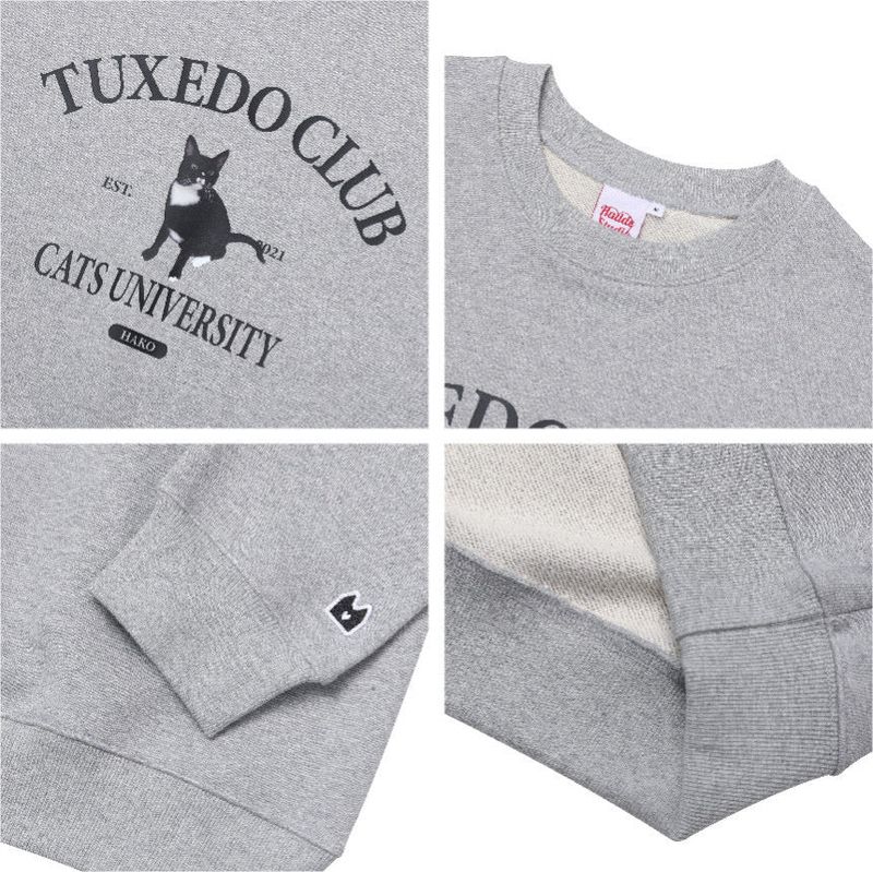 TUXEDO CAT CLUB SWEATSHIRT GRAY