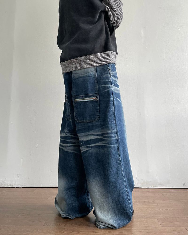 Laito Washing Denim Pants