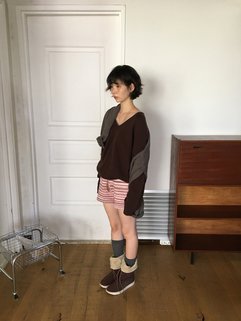 Encore Wool V-neck Knit (5color)