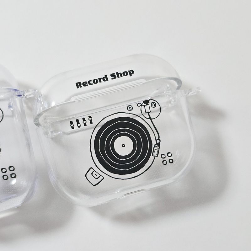 Turntable airpods case