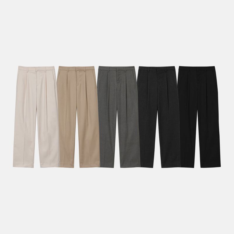 ハンダーセミワイドスラックス (5 color)