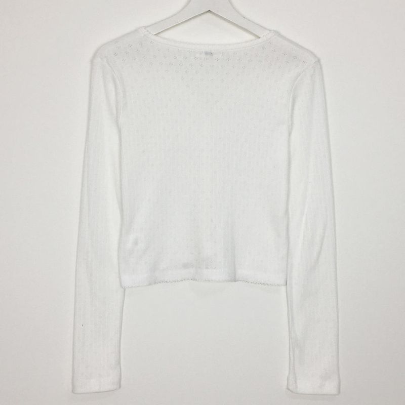 Vertical punching v-neck cardigan (4color)