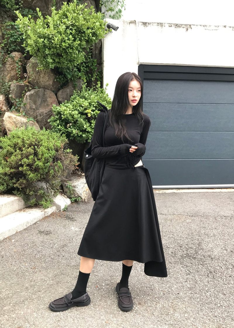  BUCKLE LAYER SKIRT