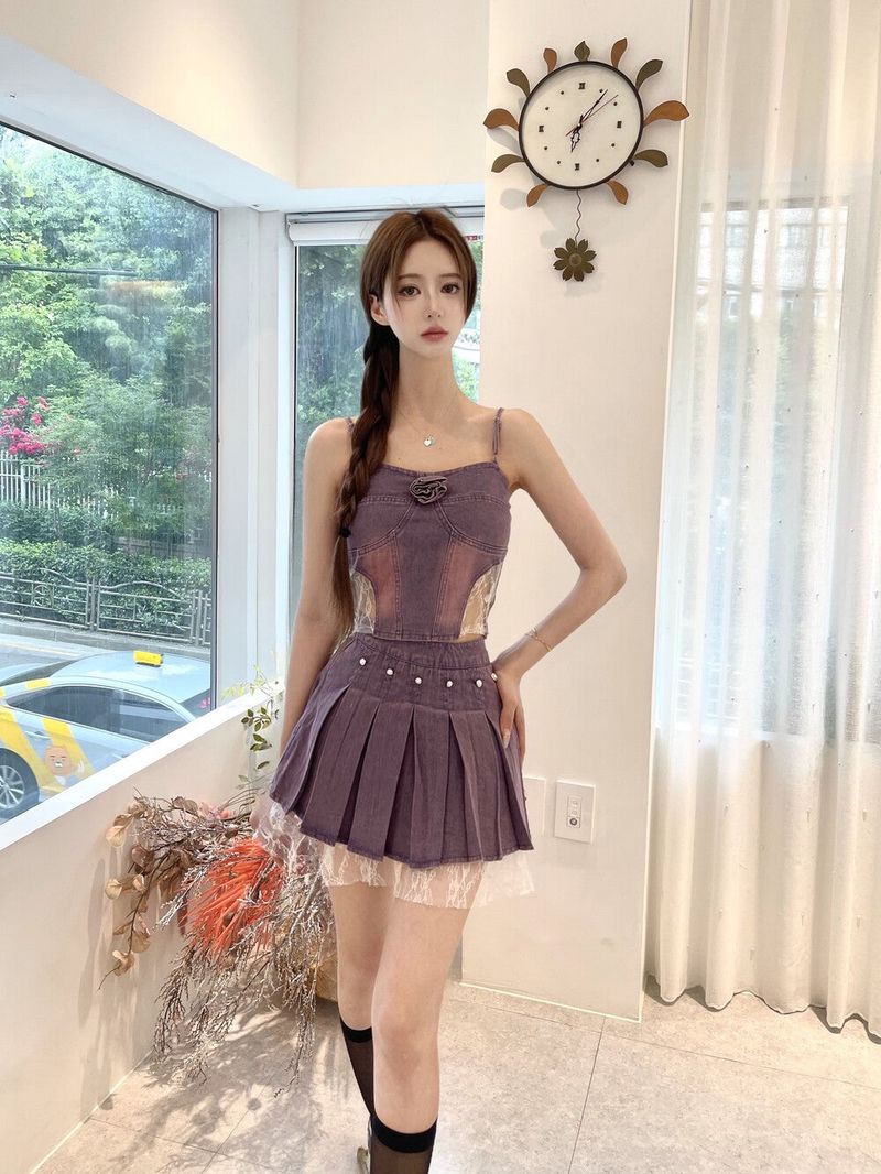 Seow（ソウ）の「1504. Tia Violet Washing Corsage 2pc（Setup）」