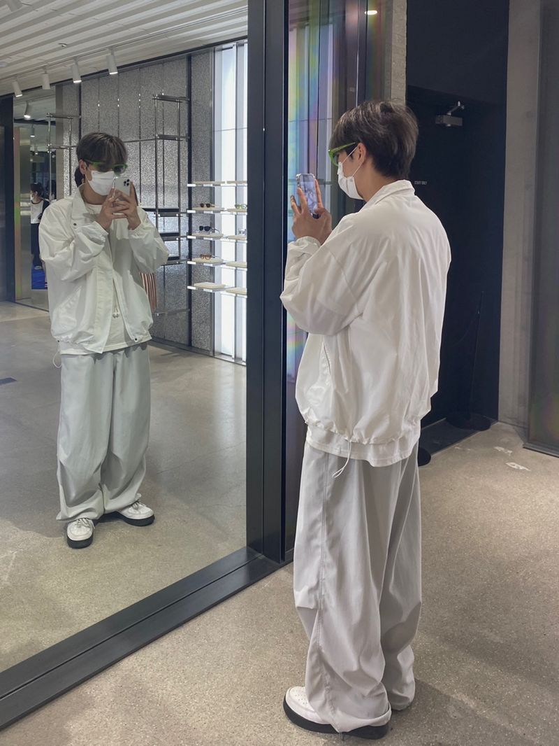Offbeat Silver Ring Nylon Balloon Pants 2C
