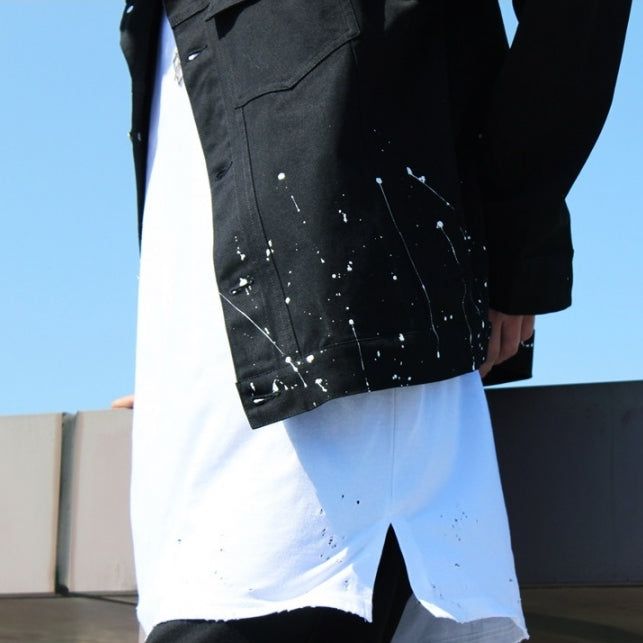 damage long layered sleeveless (3color)