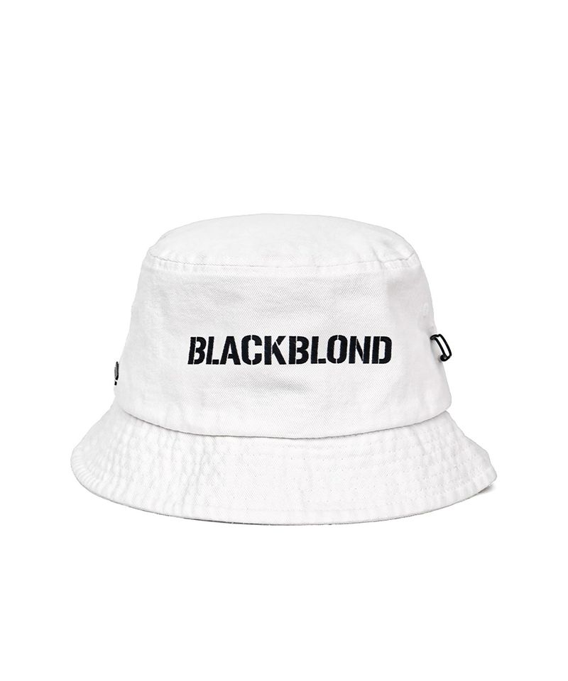 BLACKBLOND(ブラックブロンド)の「BBD Trapped Smile Denim Bucket Hat (White)(Hats)」