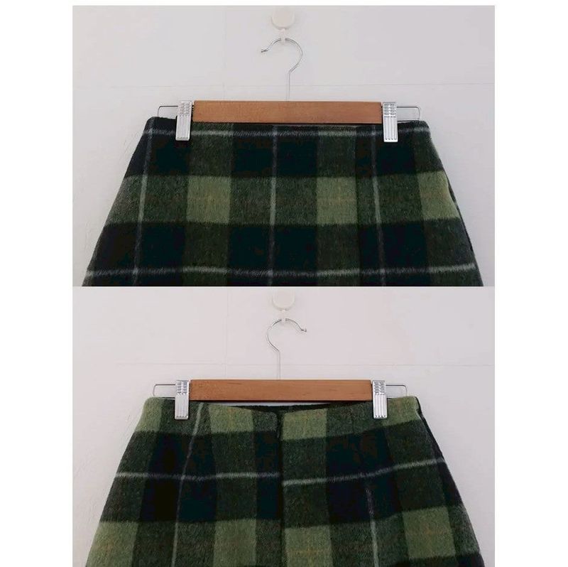 MATCHA CHECK MINI SKIRT
