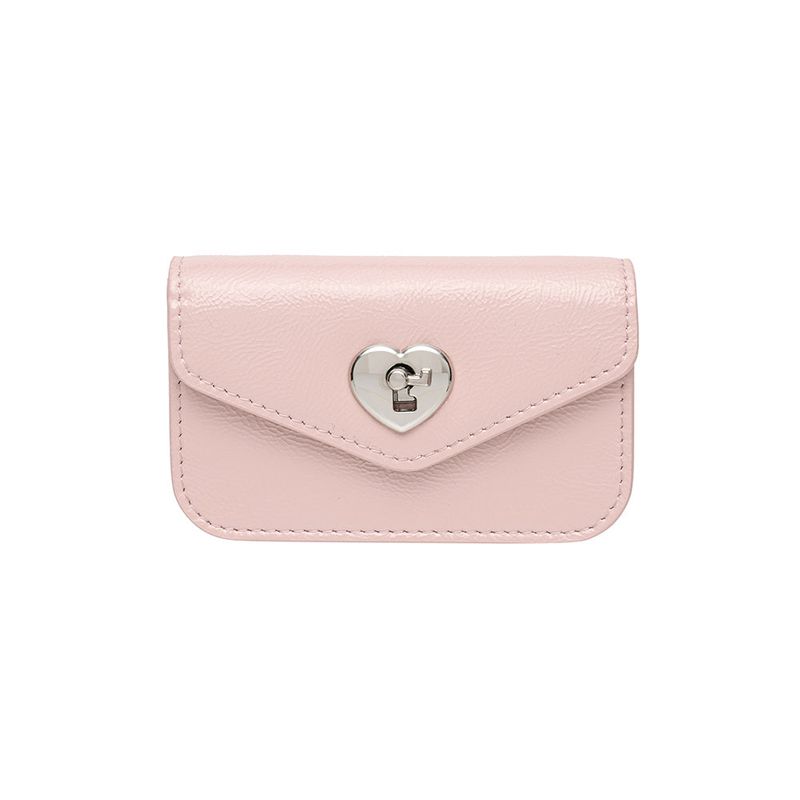 LE MASQUE（ルマスク）の「Heart Lock Compact Card Wallet Babypink（Smartphone Accessories）」