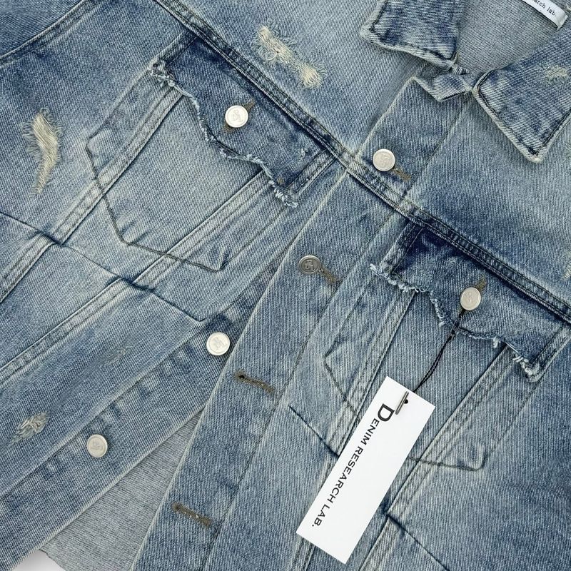 MG624,625 incision damage jean jacket (2 colors)