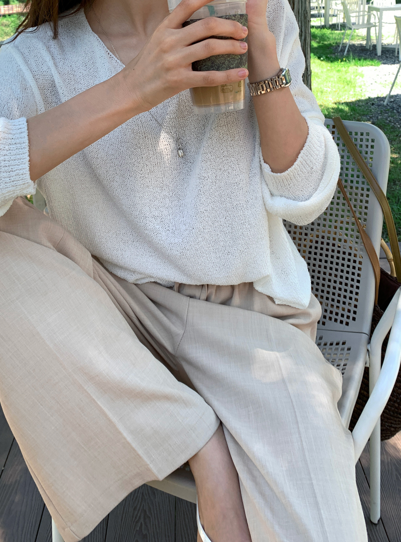 Weekly Summer Boat Neck Knit / 5 colors