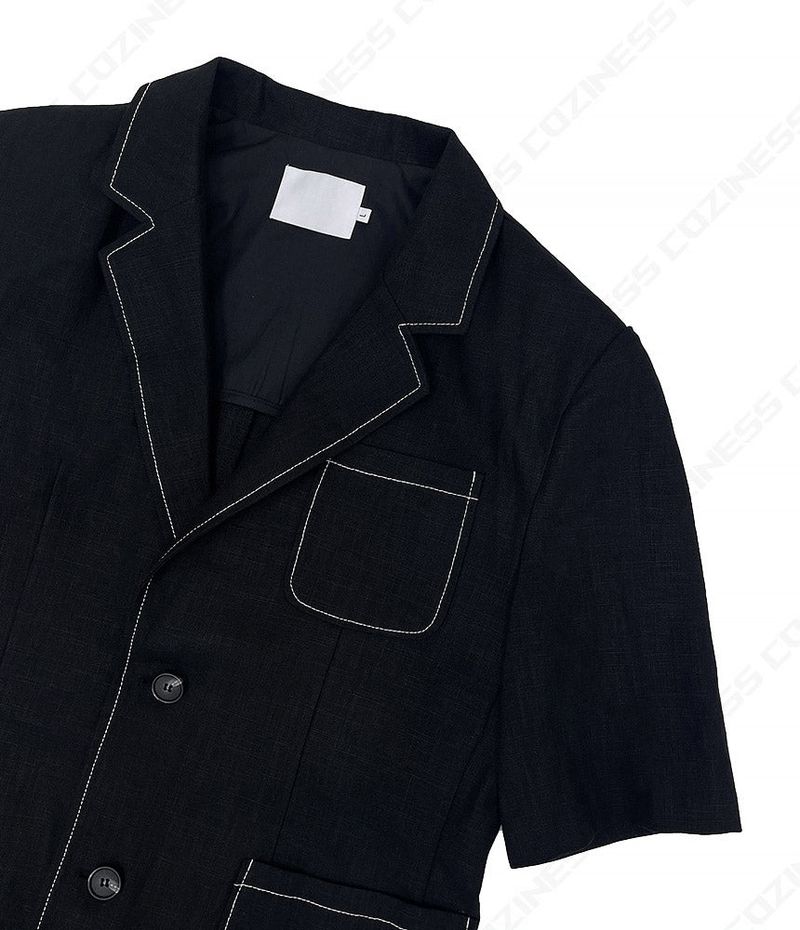 TAP Linen Stitch Short-Sleeved Jacket