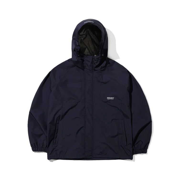 SOFT LIGHT HOODED JACKET - NAVY/BABY PINK