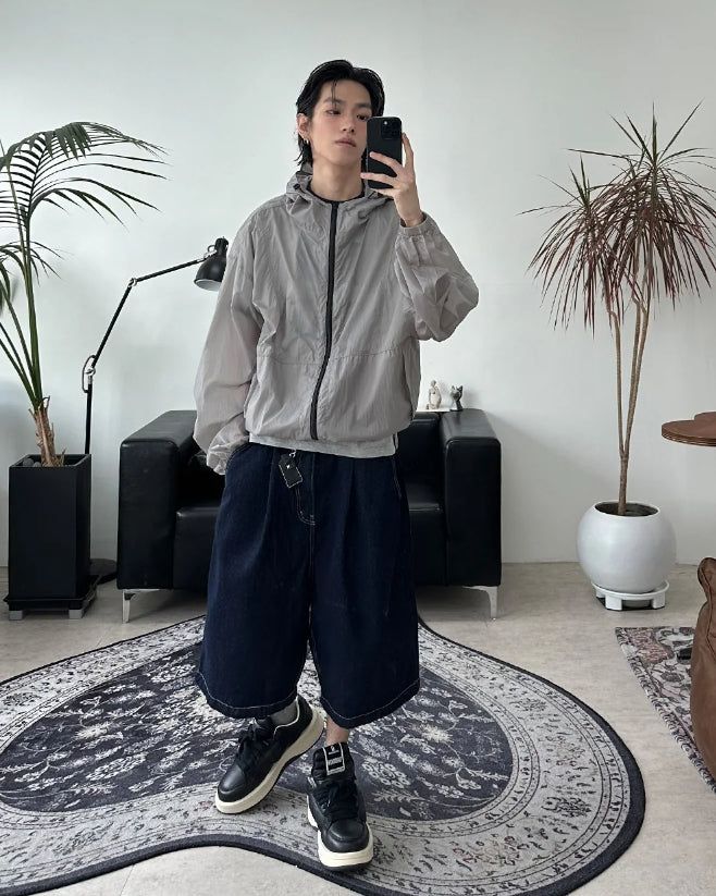 Foen Stitch Bermuda Denim Pants