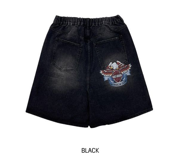 Harley Digital Printed Bermuda Denim Pants