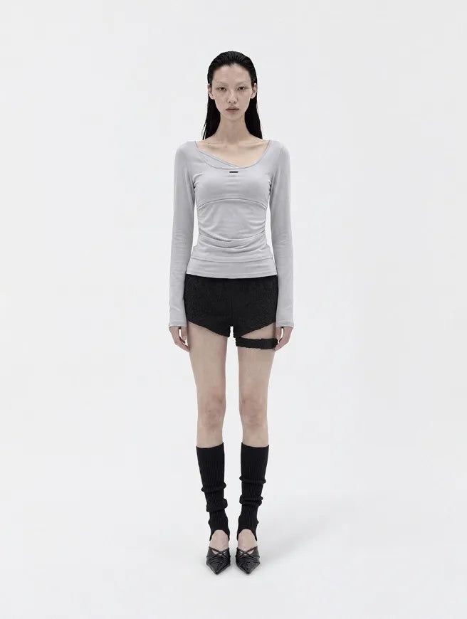 26FW★ [mnem] Offset Layer Tee