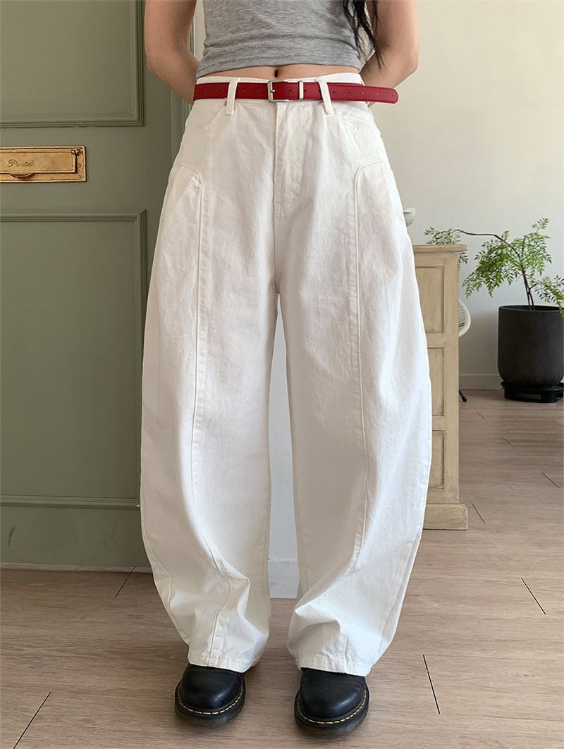 PELVIS PINTUCK BALLOON PANTS (3C)