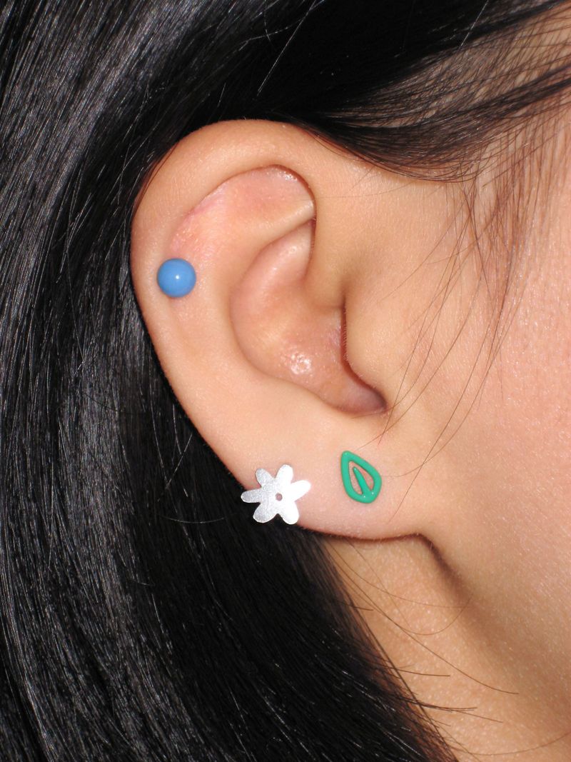 3, 4, 5mm Ball piercing (Blue)