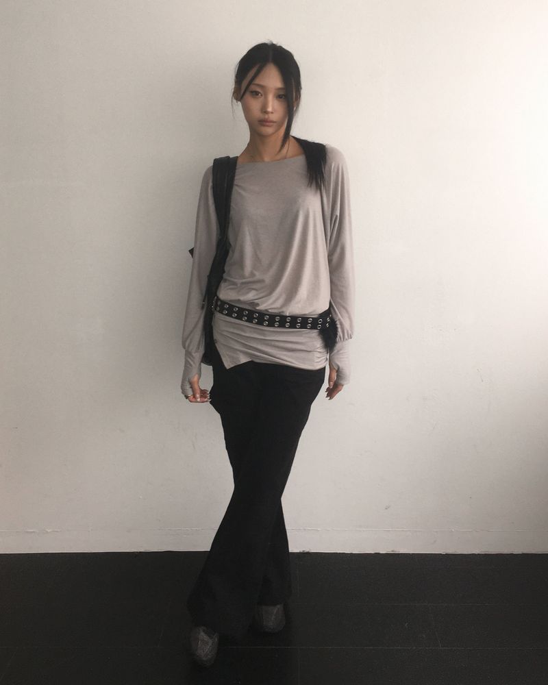 Cotton boots cut pants