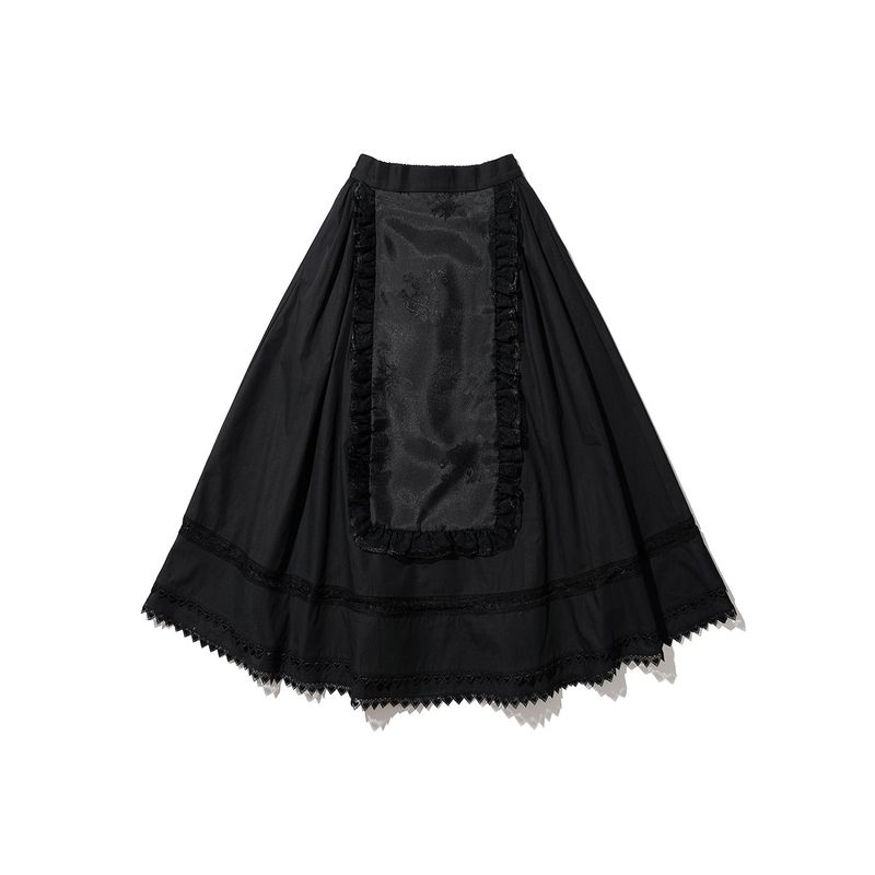Apron-Pyeseul Skirt (Black)