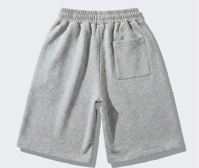 Balloon Curved Sweat Bermuda Pants Gray Horse