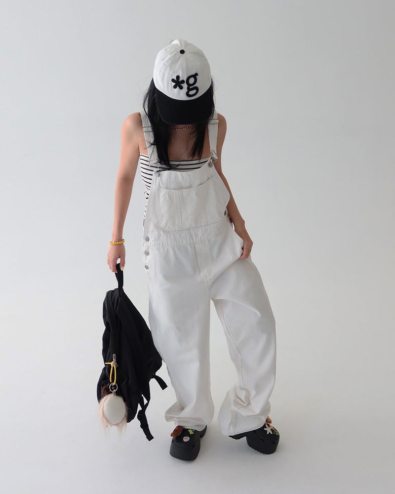 Basic cotton overalls overalls