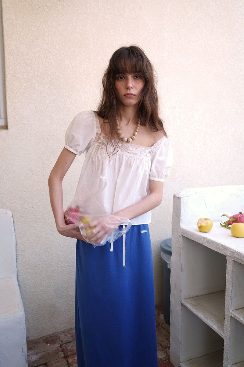 Rose square blouse