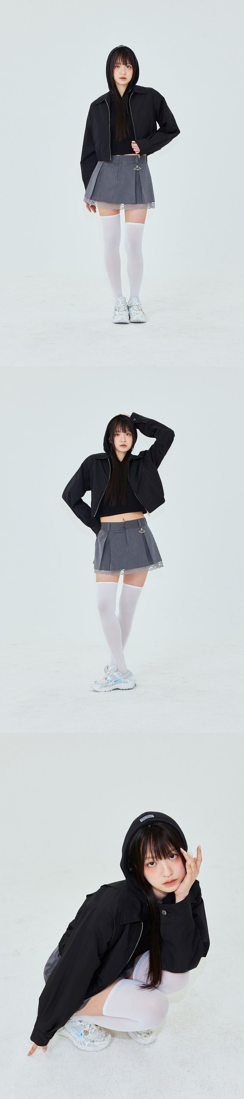 CRACK JUMPER IN BLACK