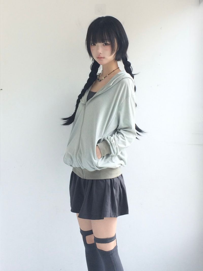 Shirring Flared Dress