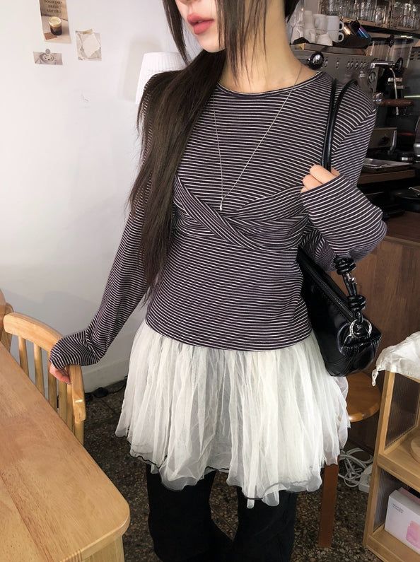 Jenna Layered See-Through Color Matching One Piece