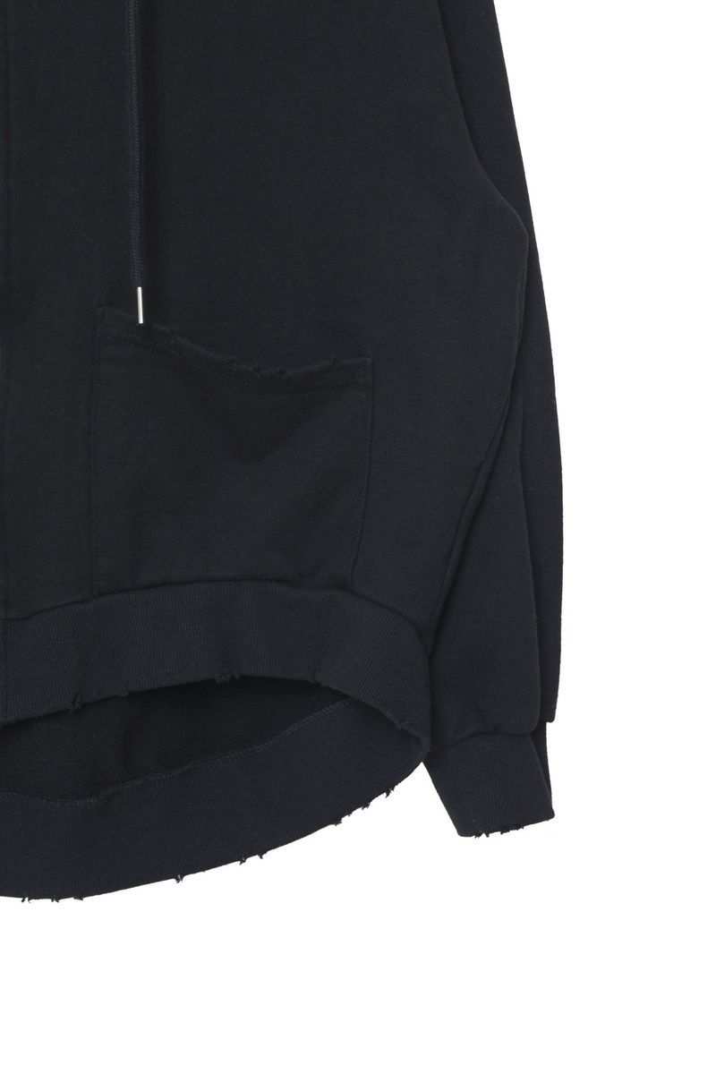 junk two-way zip-up hoodie