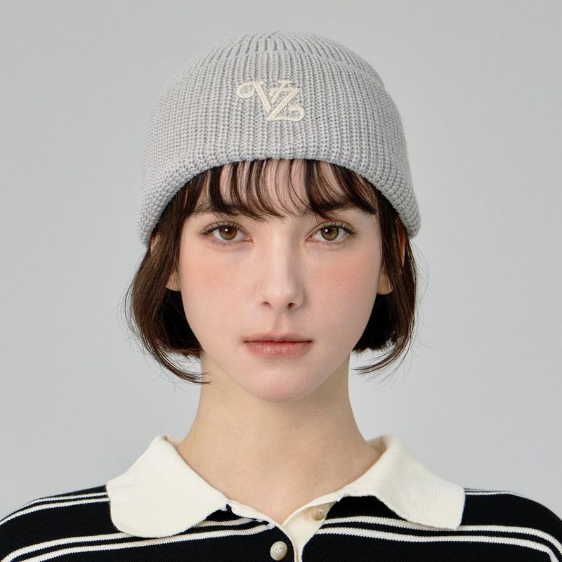 VARZAR（バザール）の「Leaf VZ Logo Washed Beanie / Gray（Hats）」