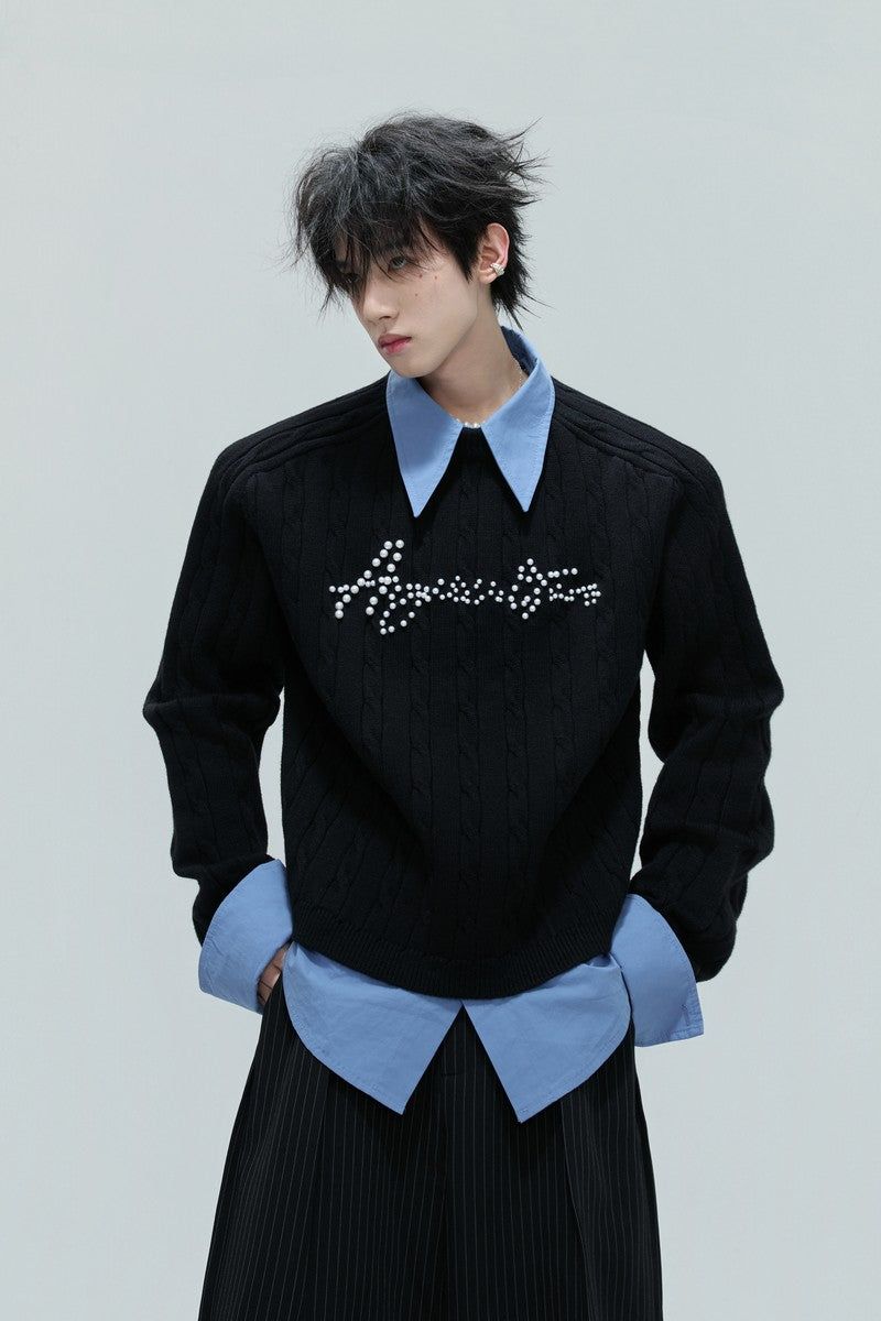 Argue Cultureの「Layered Pearl Knit Sweater（Tops）」