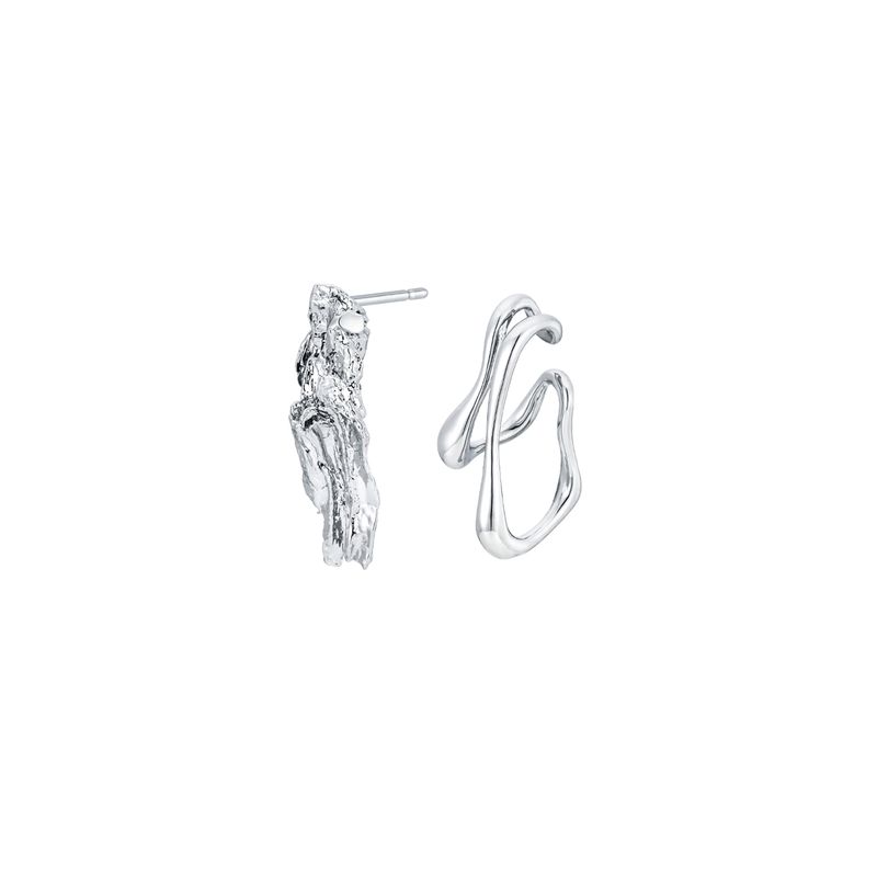 SENTIMENTS（サンティマン）の「NO.330 ジオメトリーアンバランス ピアス イヤーカフ セット（アクセサリー）」