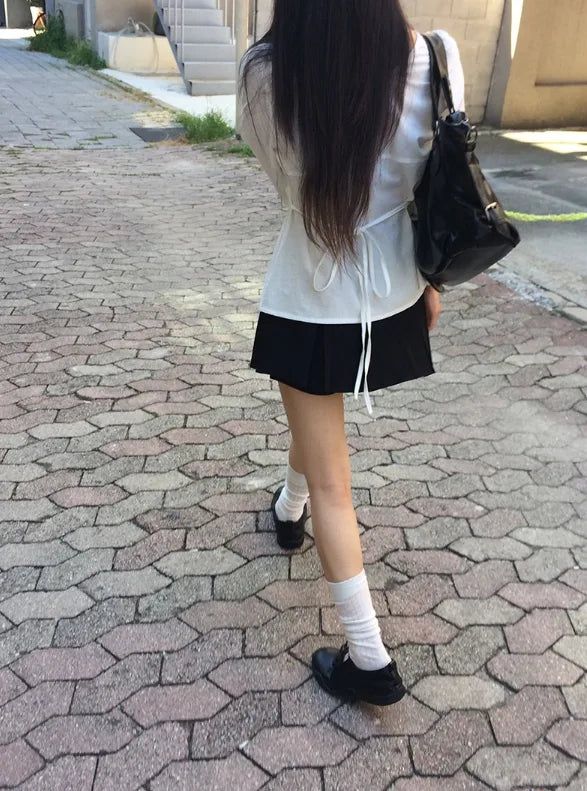 Mea Flare Pleats Mini Skirt