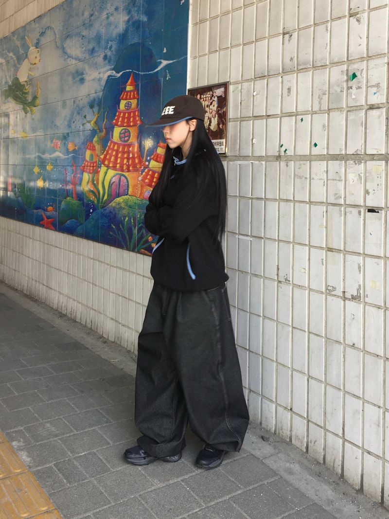 Split Diagonal Waffle Hoodie (4c)