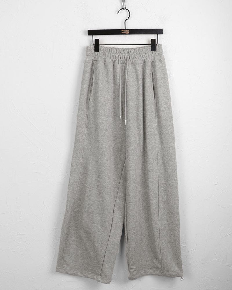 Shugi side cut training two-way banding long wide jogger pants