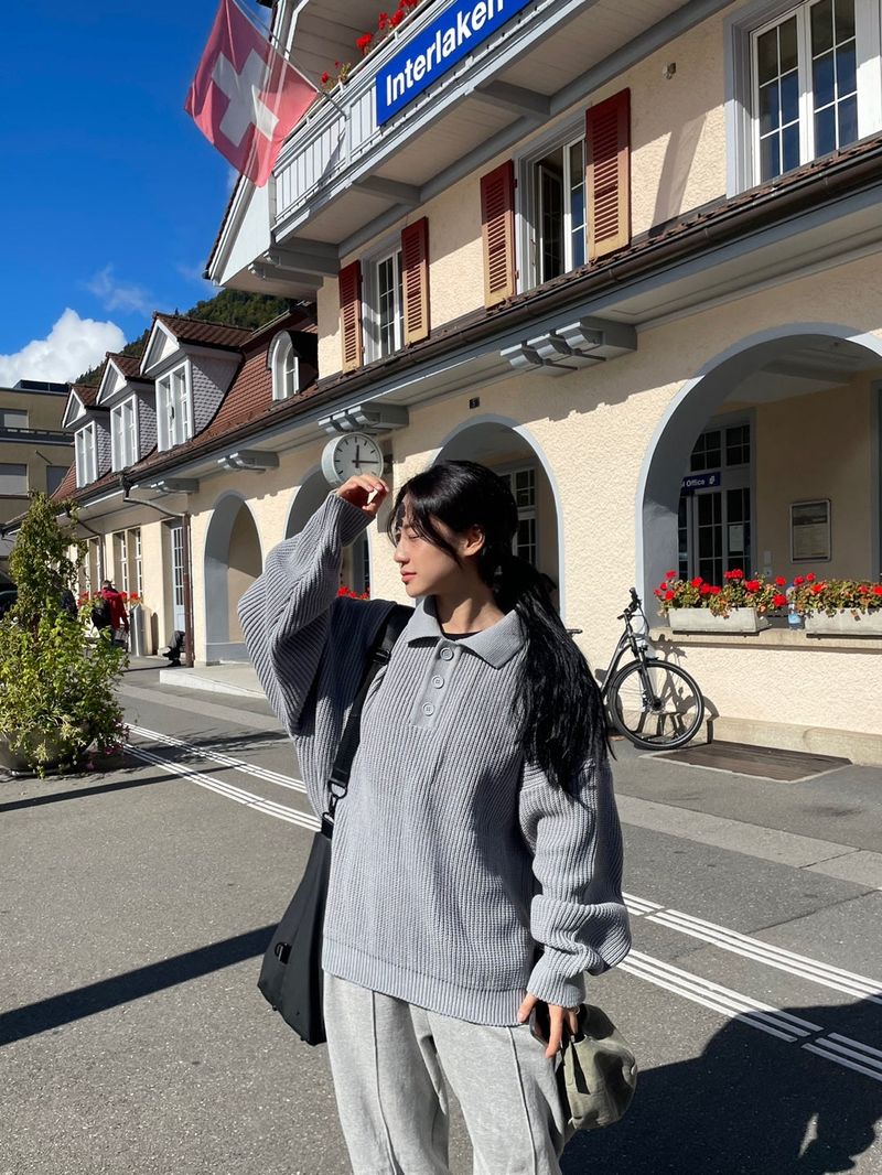 Arco iris（アルコイリス）の「Vevey loose big button knitwear（Tops）」