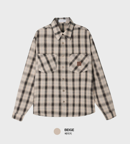 Lime Vintage Patch Pocket Check Shirt